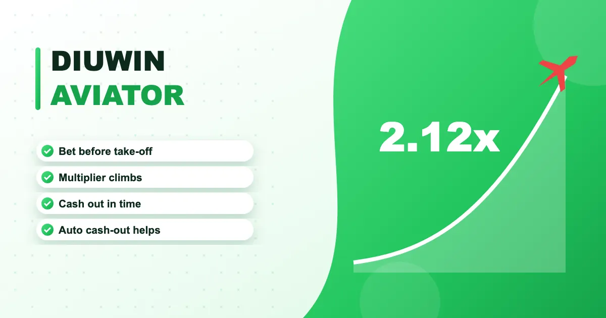 DiuWin Aviator banner