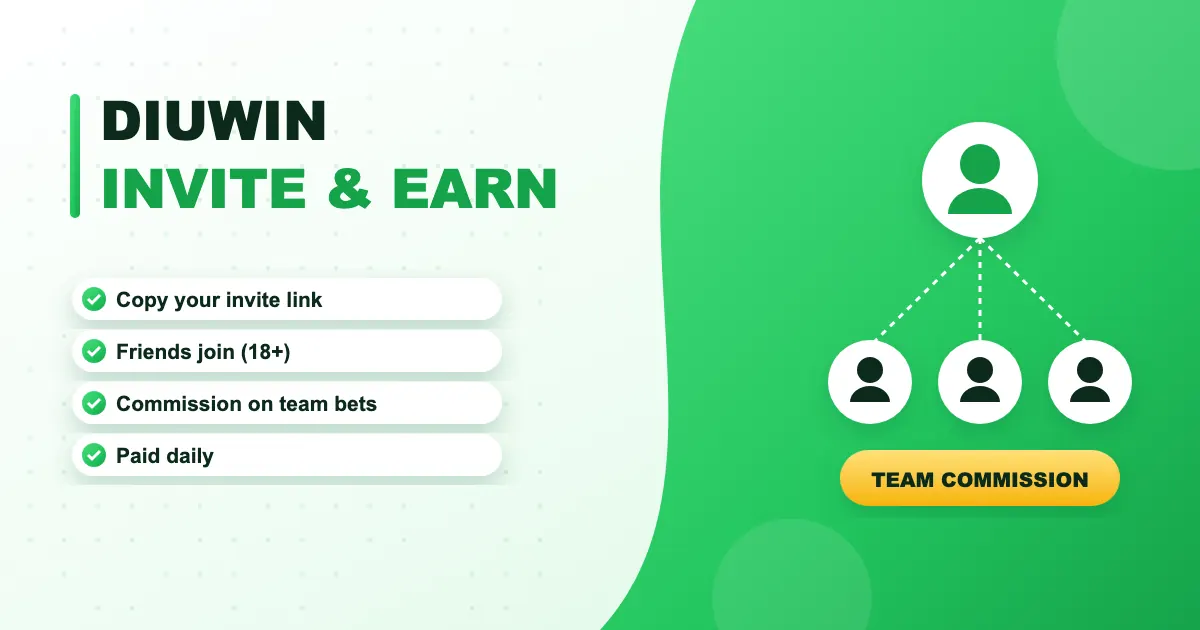DiuWin Invite & Earn banner
