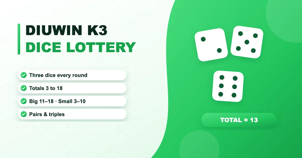 DiuWin K3 Lottery banner
