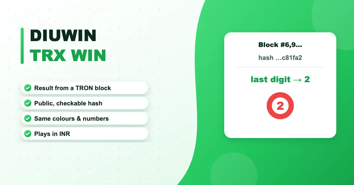 DiuWin TRX Win banner