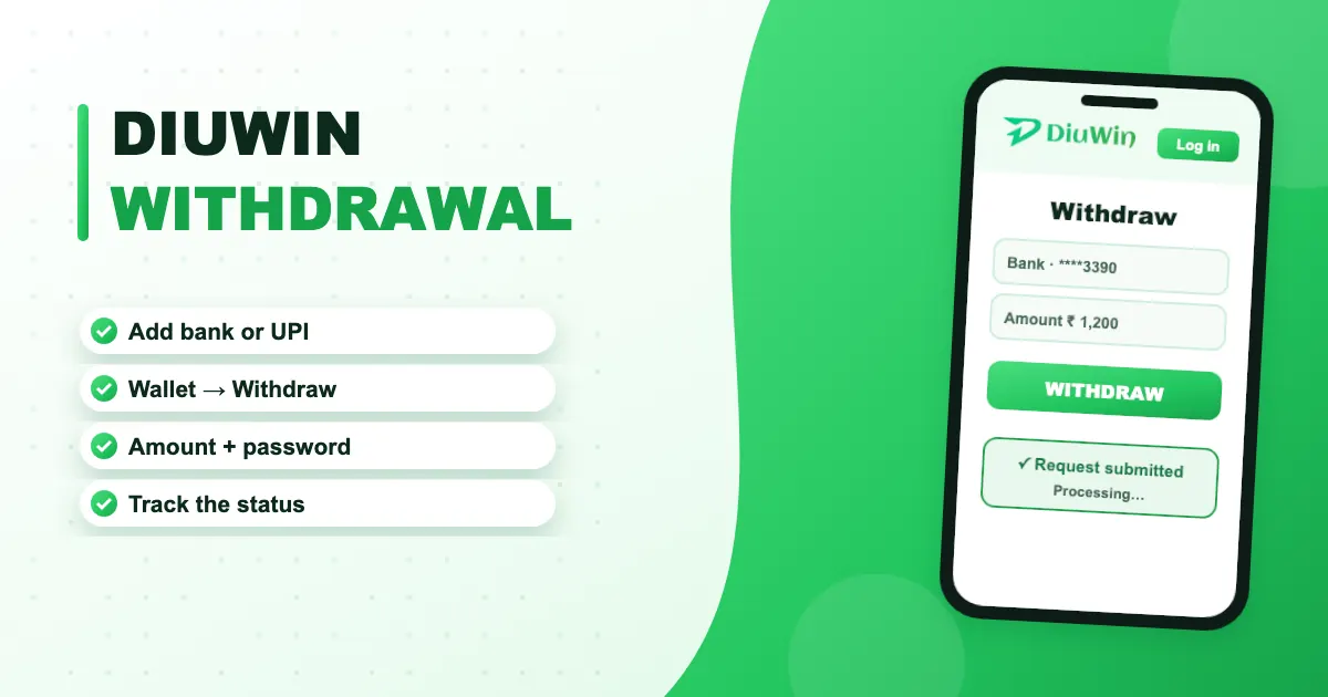 DiuWin Withdrawal banner